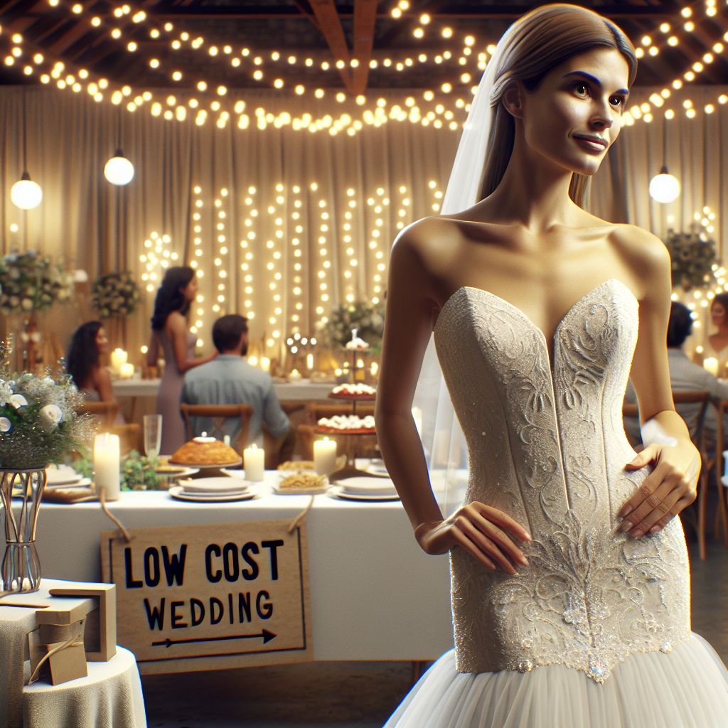 ideas para bodas low cost con vestido alquilado