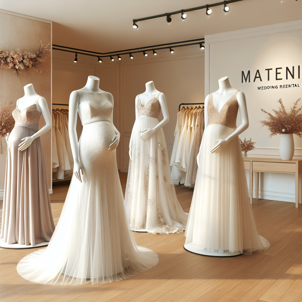 alquiler de vestidos de novia para embarazadas