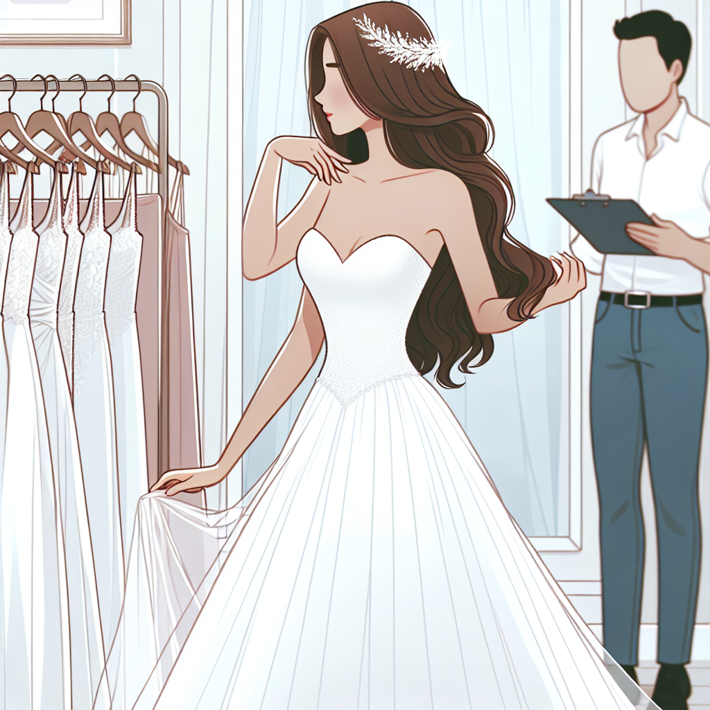 cómo elegir talla para un vestido de novia alquilado