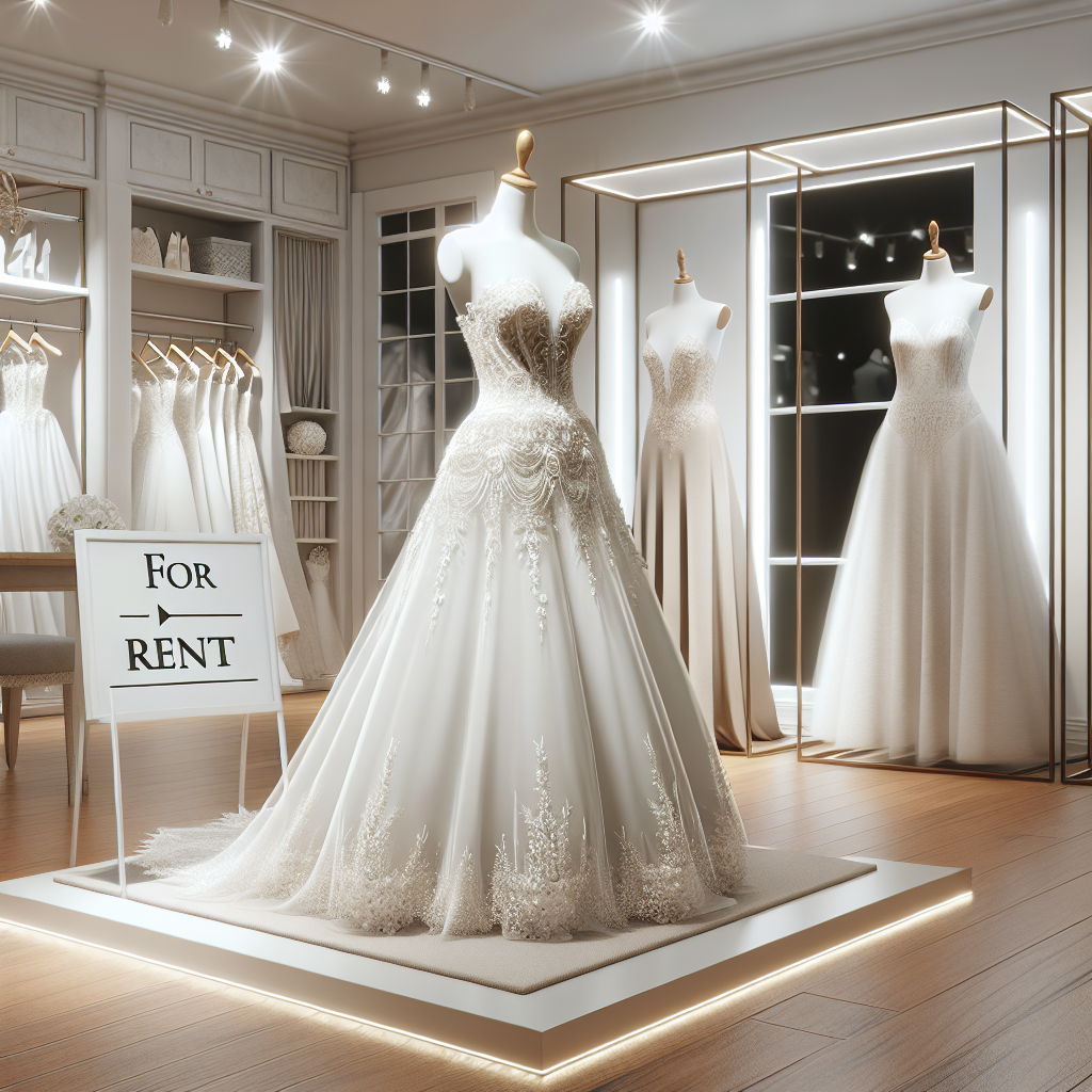 qué incluye el alquiler de un vestido de novia